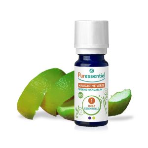 PURESSENTIEL BIO Mandarine Verte 10ml - Huile Essentielle Citrus reticulata blanco