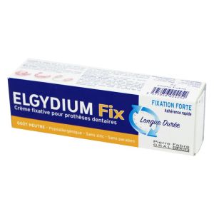 ELGYDIUM FIX Forte 45g - Crème Fixative Forte pour Prothèse Dentaire