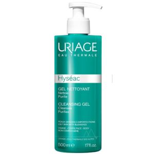 URIAGE Hyséac Gel Nettoyant 500ml - Peaux à Imperfections, Mixtes à Grasses