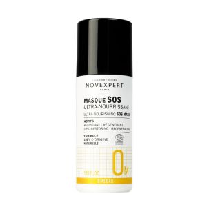 NOVEXPERT OMEGAS Masque SOS Ultra Nourrissant Bio 50ml - Anti-Age Peaux Normales, Sèches, très Sèches