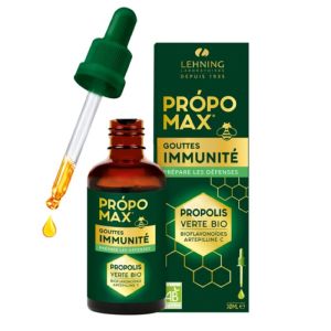 PROPOMAX IMMUNITE Gouttes Prépare les Défenses 30ml - Propolis Verte Bio, Bioflavonoïdes, Artépilline C