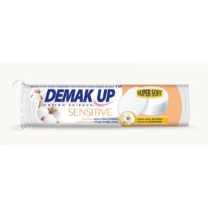 DEMAK UP SENSITIVE x64 - Cotons à démaquiller Super Soft Ronds - Paquet/64 - LOTUS