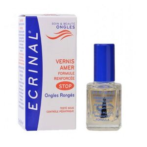 ECRINAL Vernis Amer Formule Renforcée - Stop aux Ongles Rongés, Onychophagie - Dès 3 Ans - Fl/10ml