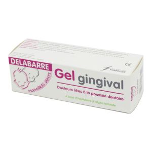 DELABARRE Gel Gingival pour Douleurs Liées à la Poussée Dentaire, aux Premières Dents - 20g