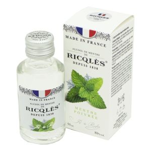 RICQLES Alcool de Menthe Forte 80% par Volume - 50 ml