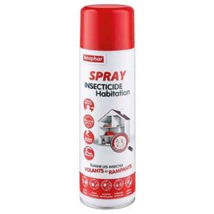 BEAPHAR Spray Insecticide Habitation 500ml - Elimine les Insectes Volants et Rampants