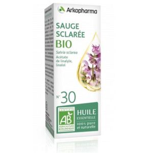 ARKOESSENTIEL BIO Sauge Sclarée n°30 - Fl/5ml - Huile Essentielle 100% Pure et Naturelle