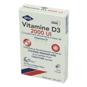IBSA FILMTEC Vitamine D3 2000Ul / 50µg 30 Films Orodispersibles - Système Immunitaire, Ossature, Calcémie