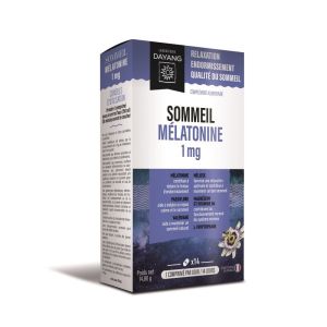 DAYANG SOMMEIL MELATONINE 1mg 14 Comprimés - Relaxation, Endormissement, Qualité de Sommeil