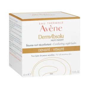 AVENE DermAbsolu Crème de Nuit Fondamentale - Tous Types de Peaux Sensibles - Pot/40ml