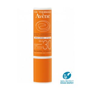 AVENE SOLAIRE - Stick Labial SPF30 Haute Protection - Peaux Sensibles - Très Résistant à l' Eau - St