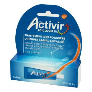 Activir 5 %, crème en tube - 2 g