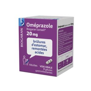 Oméprazole 20 mg Biogaran Conseil - 7 gélules