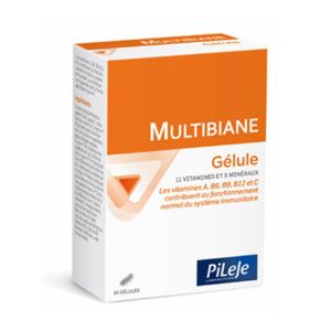MULTIBIANE 30 Gélules - Ré-équilibre de l' Alimentation - 11 Vitamines, 5 Minéraux