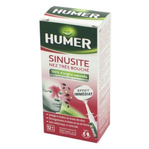 HUMER Sinusite Nez Très Bouché 15ml - Spray Nasal 100% d' Origine Naturelle