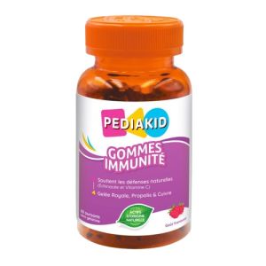 PEDIAKID 60 Gommes Immunité Ourson - 100% d' Origine Naturelle