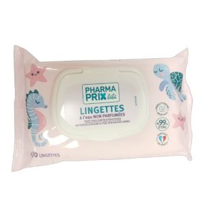 PHARMACTIV - PHARMAPRIX - Lingettes à l'eau non parfumées