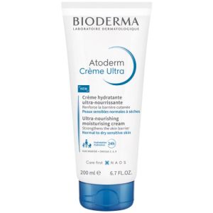 BIODERMA Atoderm Crème Ultra Nourrissante Hydratante 200ml sans Parfum - Peaux Sensibles Normales à Sèches