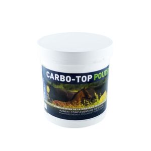 CARBO TOP Poudre 500g - Régulation Intestinale et Equilibre Métabolique chez le Cheval, Poulain