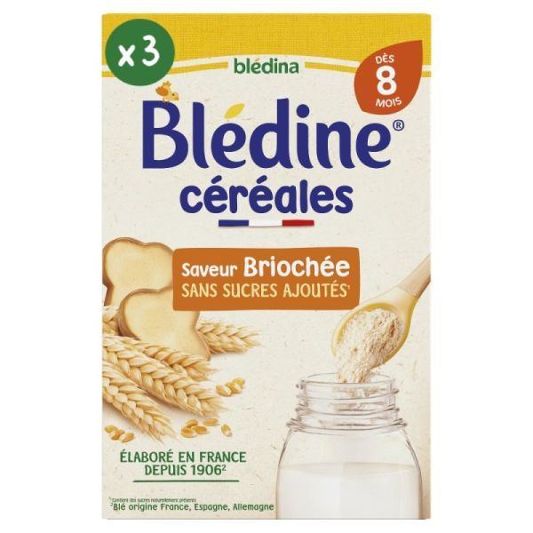 BLEDINE SAVEUR BRIOCHEE 400g - Céréales Instantanées pour Nourrissons - Dès 8 Mois