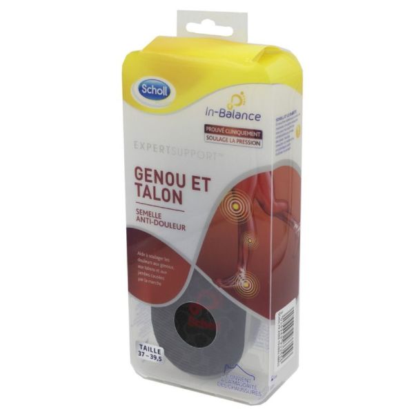 SCHOLL ExpertSupport In Balance Semelles Anti Douleur Genou et Talon - 1 Paire