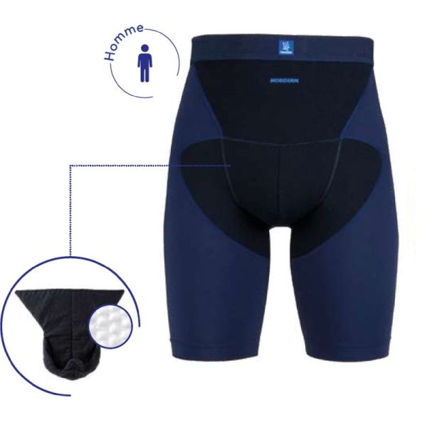 MOBIDERM INTIMATE Short de Compression et de Mobilisation HOMME - Traitement du Lymphoedème Pelvien et Génital