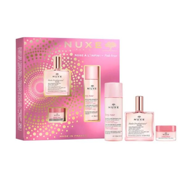 NUXE Coffret Rose à l' Infini Noël 2022 - 3 Produits