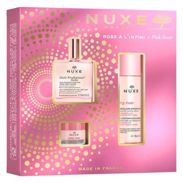 NUXE Coffret Rose à l' Infini Noël 2024 - 3 Produits
