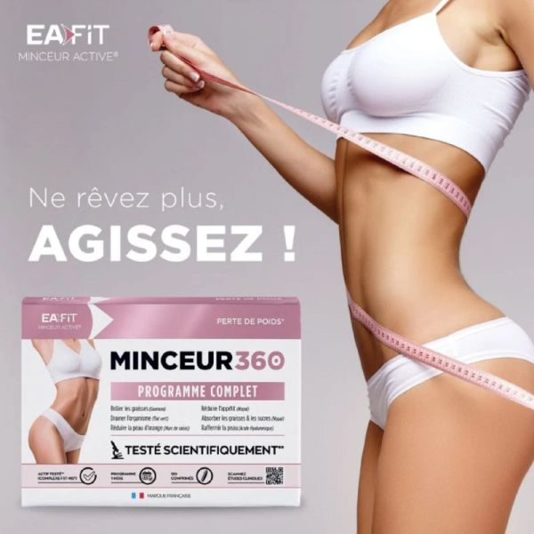 EAFIT MINCEUR 360 Programme Complet 120 Comprimés - Perte de Poids