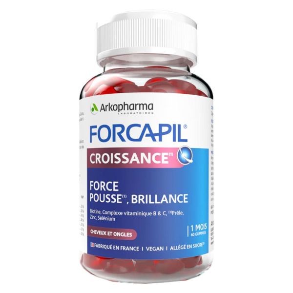 FORCAPIL Croissance 60 Gummies - Cheveux et Ongles