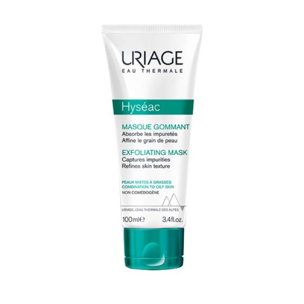 URIAGE Hyséac Masque Gommant 100ml - Peaux Mixtes à Tendance Grasses