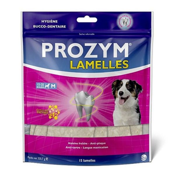 PROZYM LAMELLES M Chien de 15 à 25kg - Hygiène Bucco Dentaire