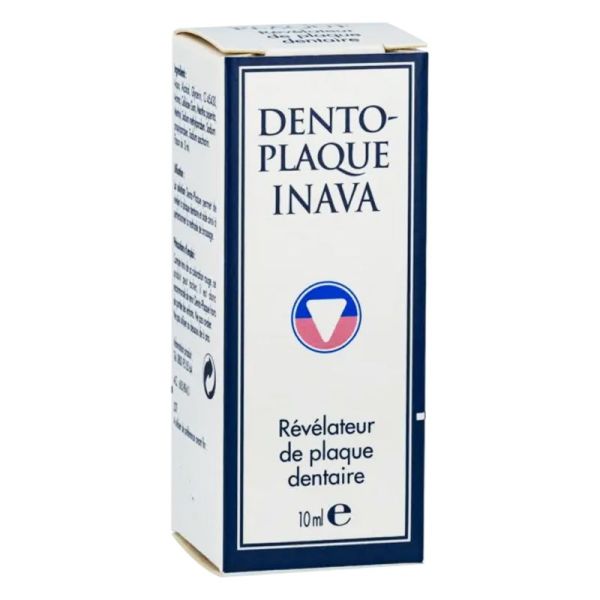 INAVA Dento Plaque Révélateur de Plaque Dentaire Grâce à sa Coloration Rouge - Fl/10ml