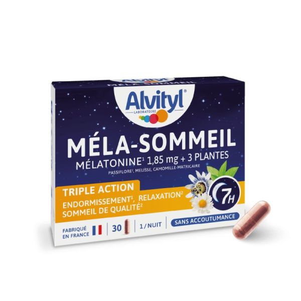 ALVITYL MELA SOMMEIL - Complément Alimentaire Triple Action 30 gélules