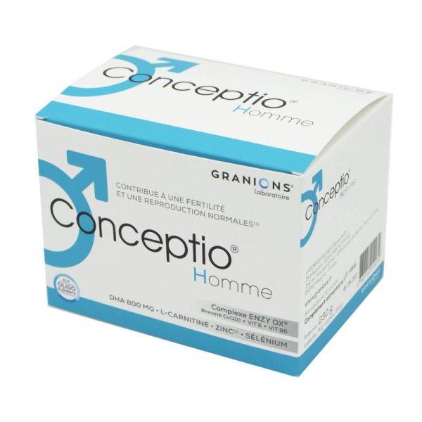 CONCEPTIO HOMME - 30 sachets + 90 capsules - Complément Alimentaire  Contribuant à Une Fertilité et u