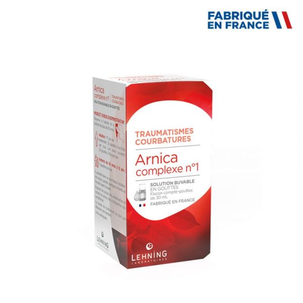 Lehning  Arnica N°1 complexe Traumatismes courbatures - Flacon 30 ml