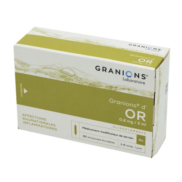 GRANIONS D'OR, solution buvable - 30 ampoules 2 ml