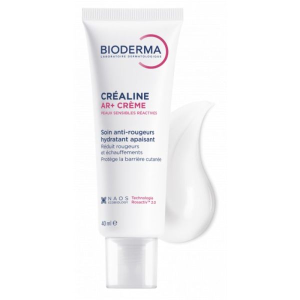 BIODERMA Créaline DS+ Crème 40ml - Soin Apaisant Assainissant - Peaux Sensibles, Irritations, Rougeurs, Squames