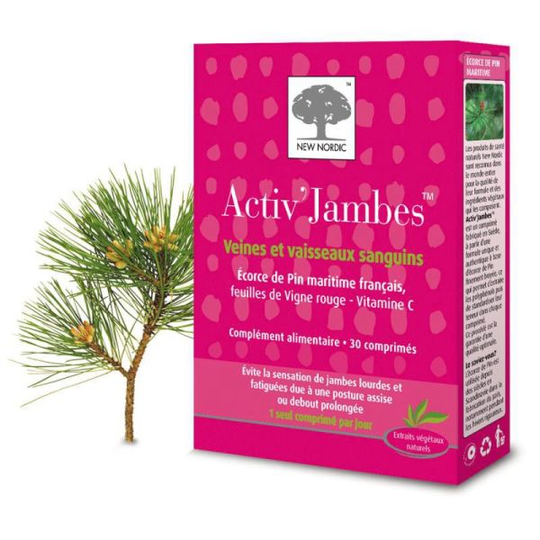 ACTIV JAMBES Veines et Vaisseaux Sanguins - Complément Alimentaire Evitant la Sensation de Jambes Lo