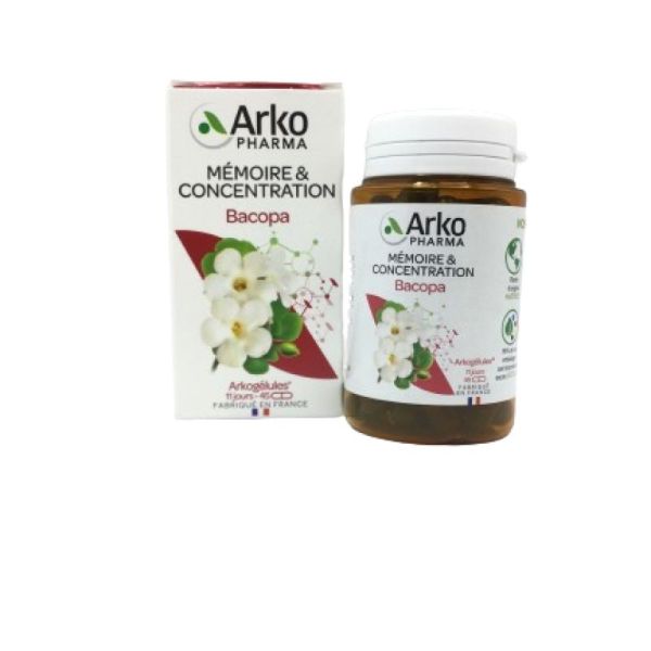 ARKOGELULES Bacopa - Bte/45 - Mémoire et Concentration