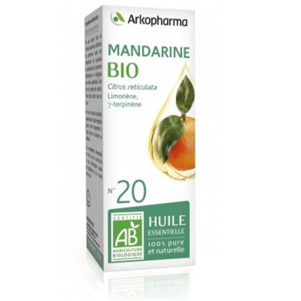 ARKOESSENTIEL BIO Mandarine n°20 - Fl/10ml - Huile Essentielle 100% Pure et Naturelle