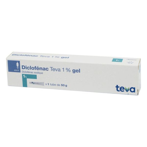 Diclofenac Teva 1 %, gel - Tube 50 g