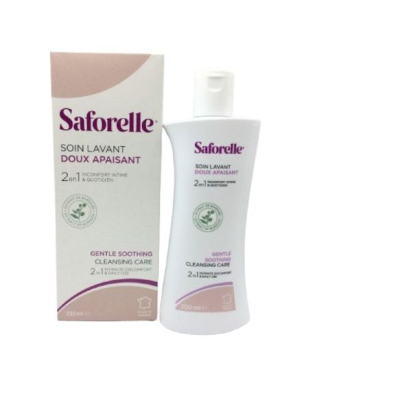 SAFORELLE 250ml Soin Lavant doux - Hygiène Intime et Corporelle - Muqueuses, Peaux Irritées
