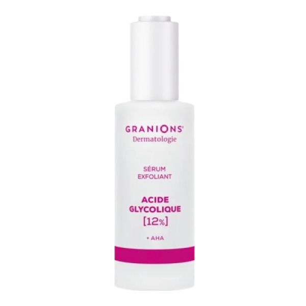 GRANIONS - Sérum exfoliant - Acide Glycolique 12% - FL/ 30 ml