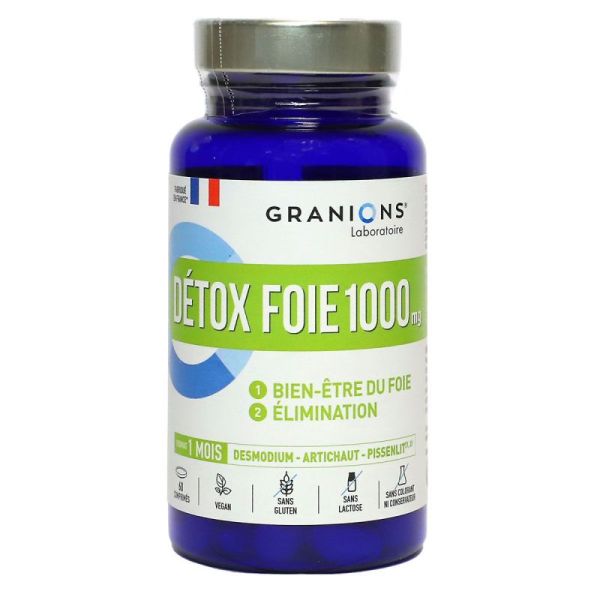 Granion détox foie 1000mg 60 comprimés