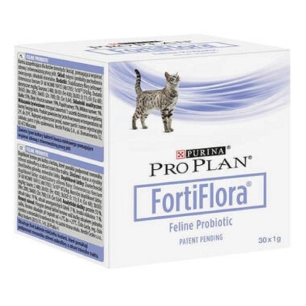 PURINA PRO PLAN Fortiflora Féline 30 Sachets de 1g - Equilibre et Bien-être Intestinal