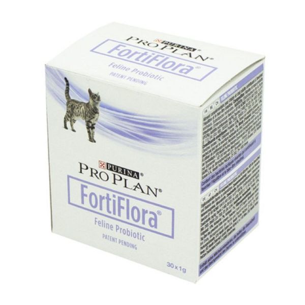 PURINA PRO PLAN Fortiflora Féline 30 Sachets de 1g - Equilibre et Bien-être Intestinal - 8445290025234