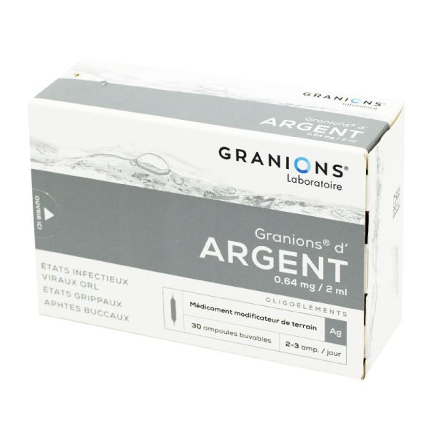 GRANIONS D'ARGENT, solution buvable - 30 ampoules 2 ml