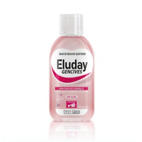 ELUDAY GENCIVES 500ml - Solution pour Bain de Bouche - Gencives Sensibles