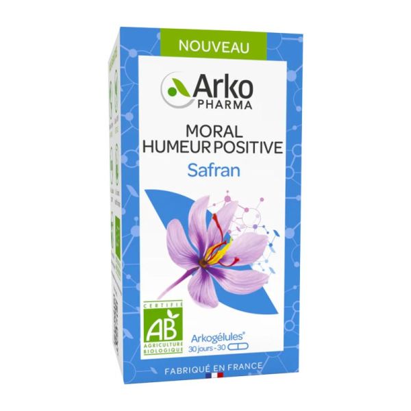 ARKOGELULES BIO Safran 30mg d' Extrait de stigmate de Safran - Bte/30 - Moral, Humeur Positive